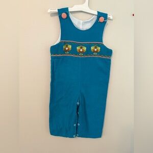 Smocked Auctions Smocked Turkey Romper